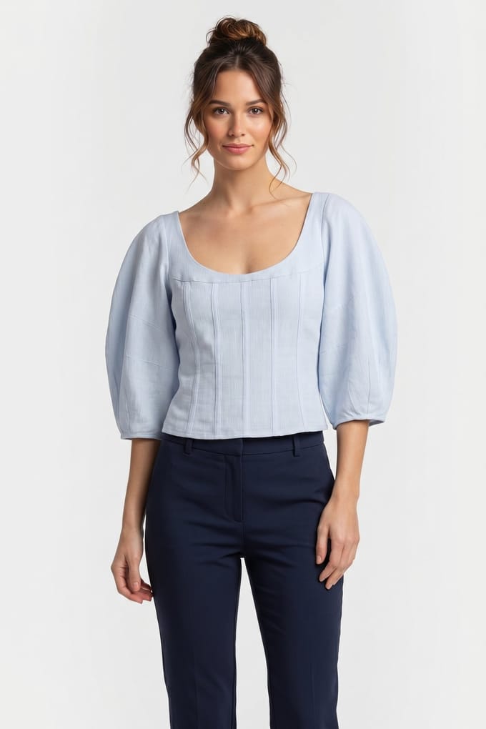 & Other Stories Clare Blouse Blue Taglia: 36 | Magliette intime Outlet | Donna | Blu