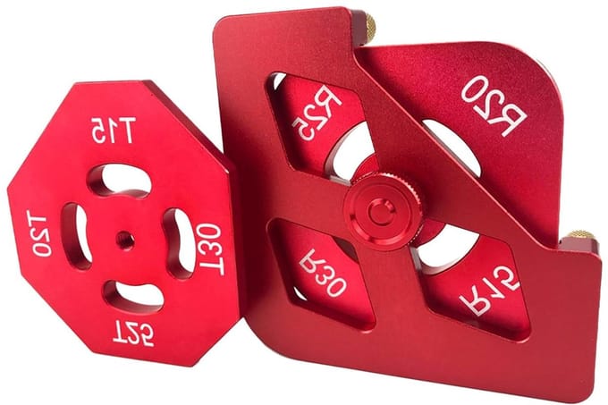 Freesmal Gidsen - Router Sjabloon - Houtbewerking Precisie - Aluminiumlegering - 15 x 15 x 5 cm - Zilver