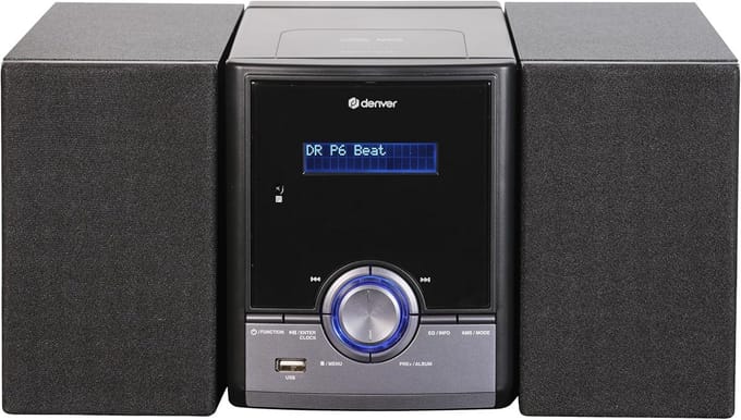 Mini Hifi Stereoset met DAB+ Radio, CD-speler en Bluetooth