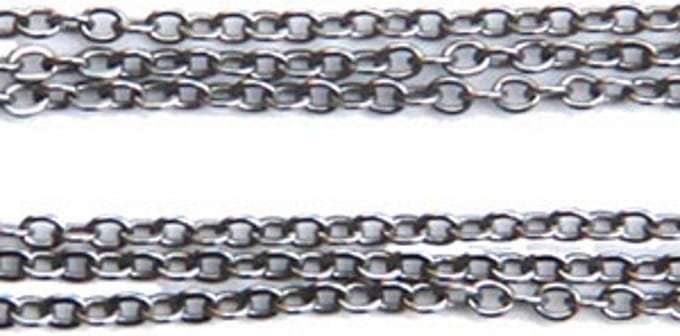 Quoins Drie Dubbele Ankerketting Zilver QK-EN2