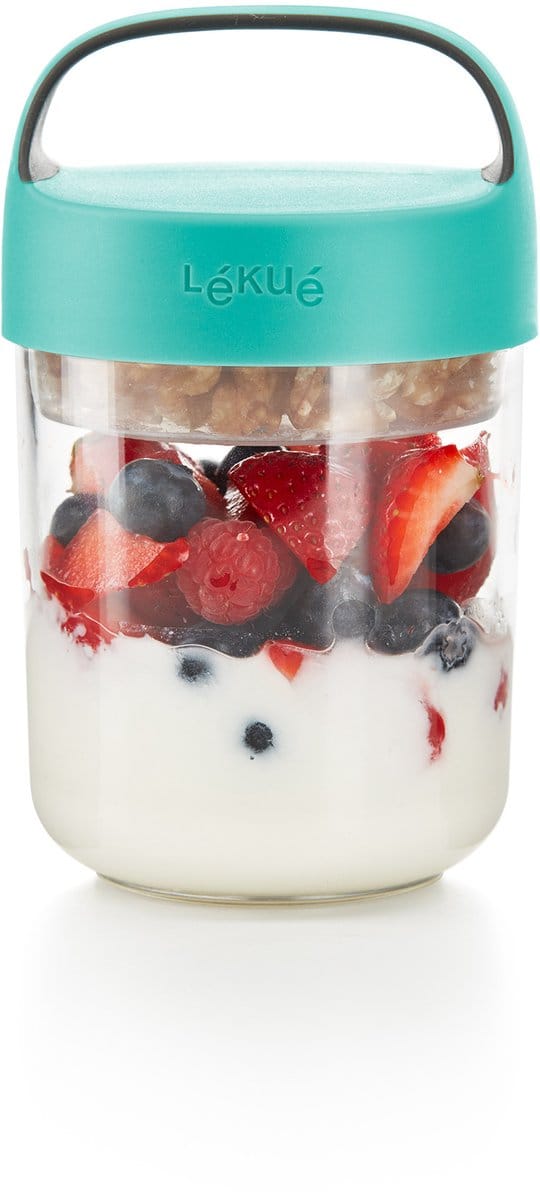 Lékué Mueslibeker To Go - 400 ml - Turquoise