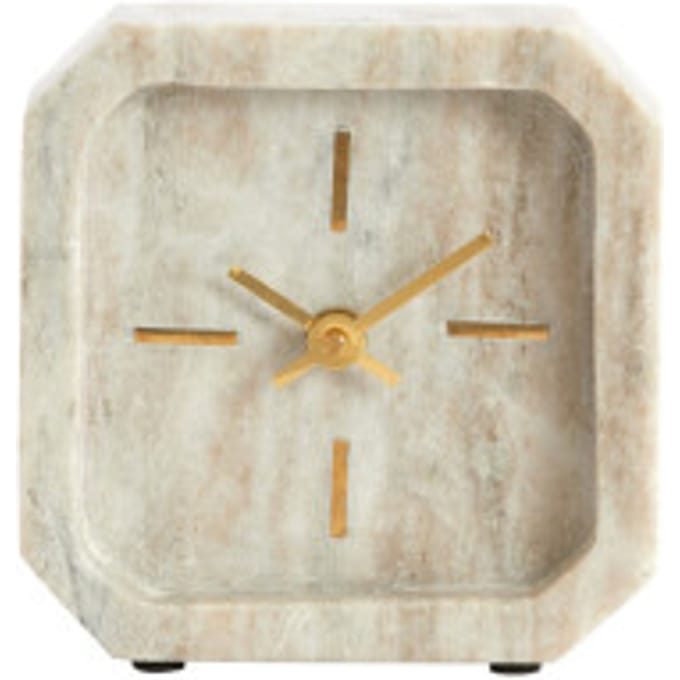 Light & Living - Klok PABLIA - 13x4x13 cm - Bruin