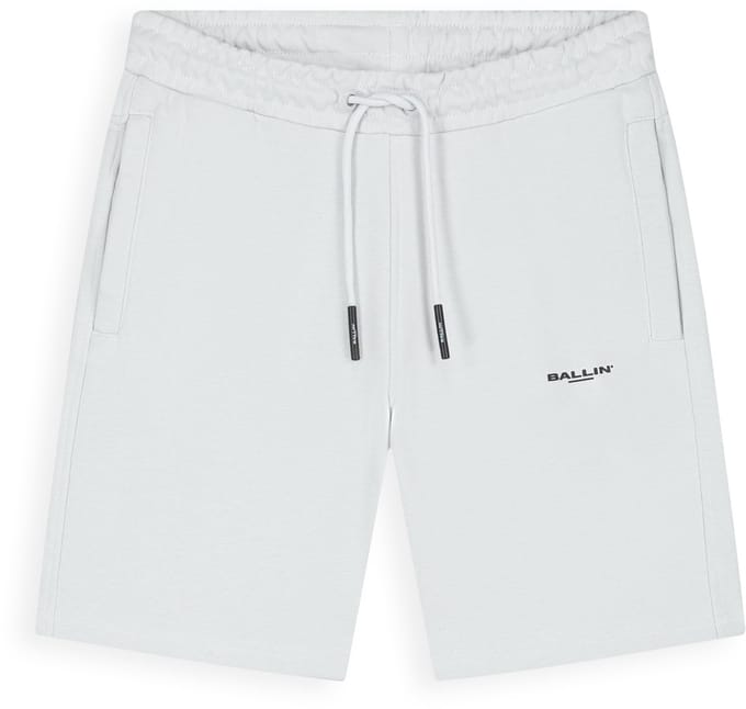 Ballin Amsterdam - Jongens Regular fit Shorts Sweat - Light Grey - Maat 16
