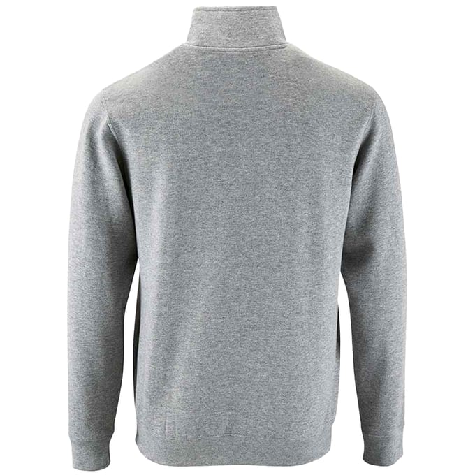 SOLS Heren Stan Zip Staande Kraag Trui (Grijze Melange)