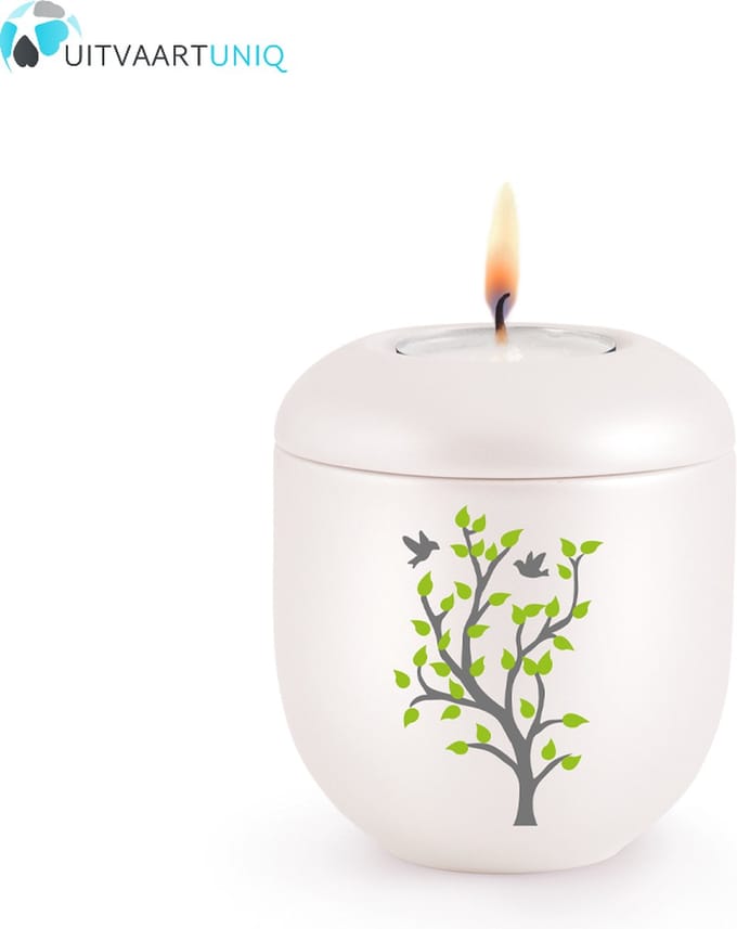 Mini urn Parlemoer voorjaar – met lichtje