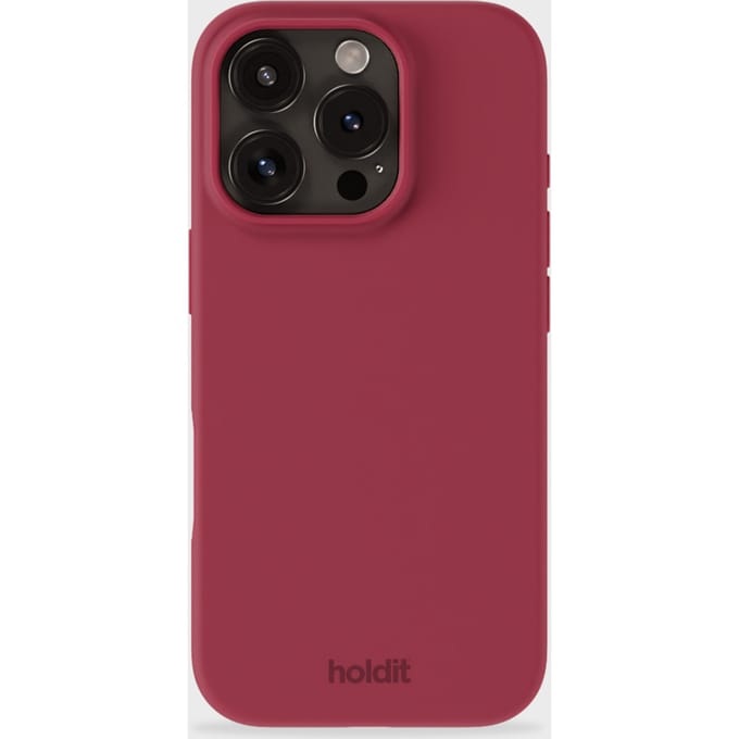 Holdit Silicone Case geschikt voor Apple iPhone 16 Pro Max - Red Velvet
