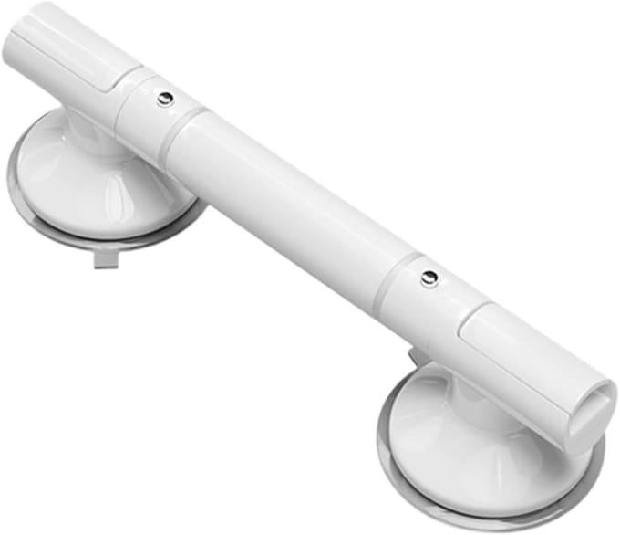 Badkamer handgreep - Veiligheidsbeugel douche - Extra stabiliteit - Zuignap montage - 386 cm lengte - Wit