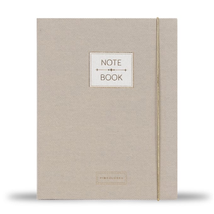 Pimpelmees notebook A5 - Luxe edition linnen - warm nude