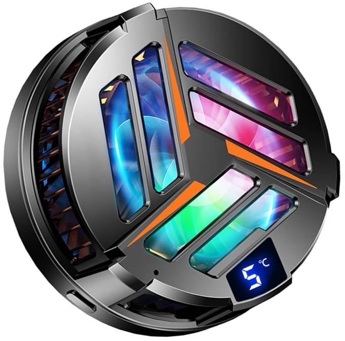 Dailygoody - Telefoonkoelventilator - Mobiele Telefoonkoeler - Superstil en Efficiënt - Compact Formaat - Ideaal voor Gaming en Streaming - Geschikt v...