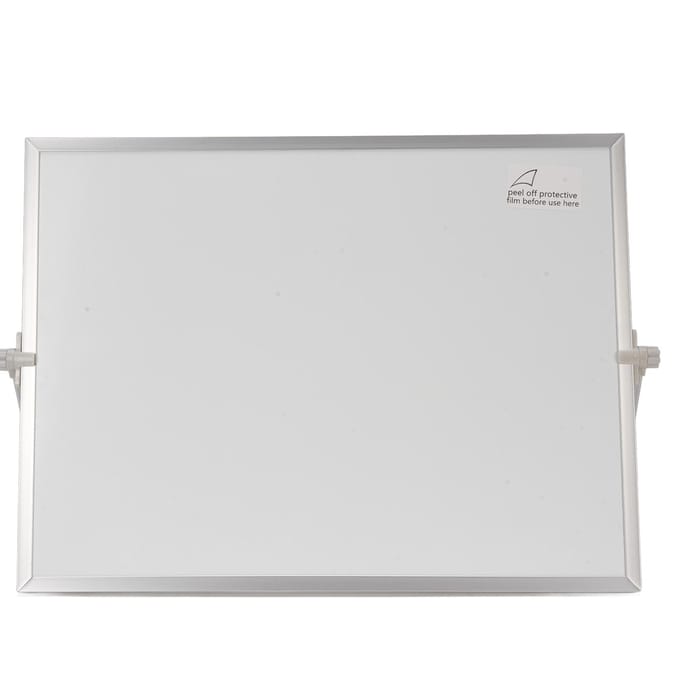 Desktop Whiteboard Multifunctioneel Draagbaar Dubbelzijdig Magnetisch Roterend Desktop Droog Uitwisbaar Bord white
