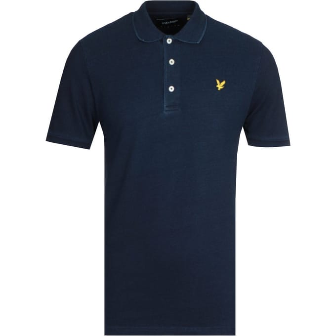 Men's Lyle And Scott Indigo Polo Shirt in Blue