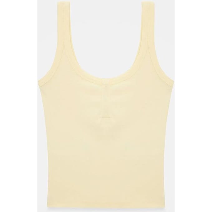 Geribbelde Crop Cami Blouse