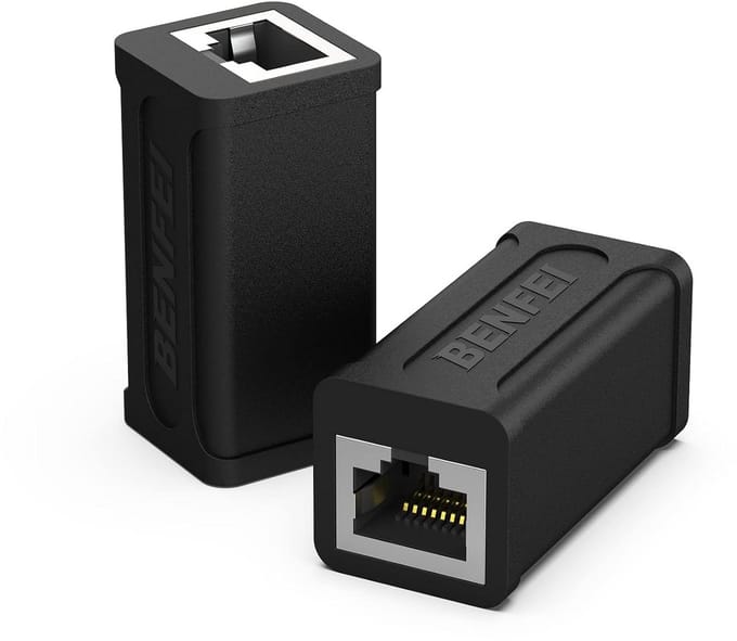 RJ45 Inline Koppeling Vrouwelijk naar Vrouwelijk voor Cat7 Cat6 Cat5e Ethernet Kabel Verlengstuk