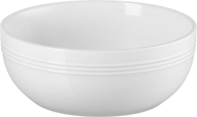 Le Creuset Coupe bowl 16cm aardewerk white