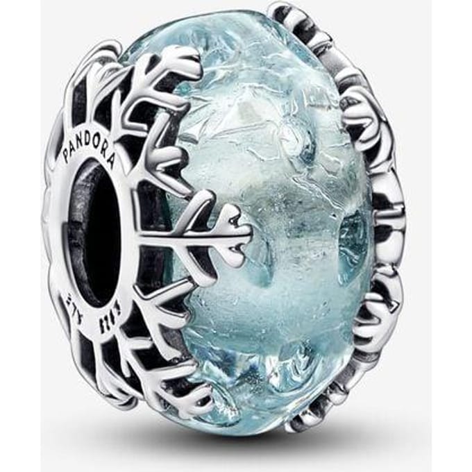 Pandora Bedel Sneeuwvlok Murano glas 792377C00