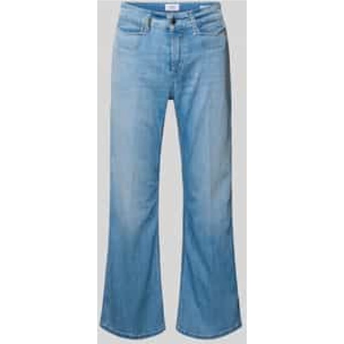 Wide leg jeans van katoenmix model 'FABIENNE'
