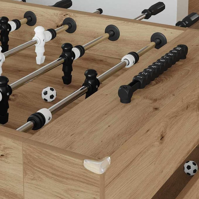 vidaXL Honkbaltafel Artisan Eik 146,5 x 74 x 85 cm Bewerkt hout