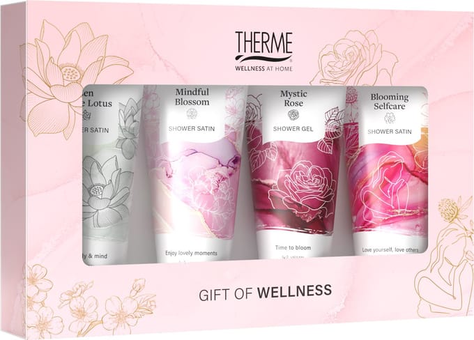 THERME Shower Favorites Gift Set - 4 x Shower Satin à 75ml