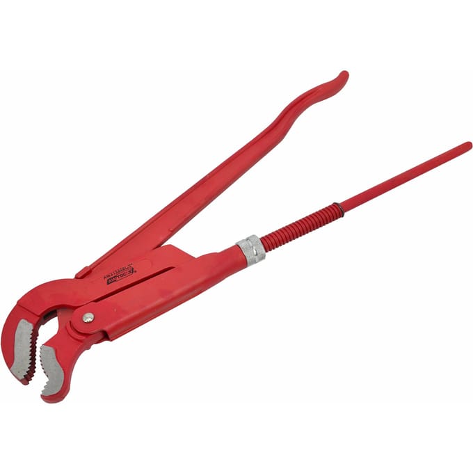 AWTools Black Line - S-vormige Pijpsleutel - 1 inch - 45° - CrV Staal