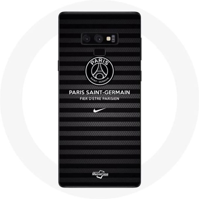 Coque - Paris Saint Germain - Galaxy Note 9 - Noir - Rigide - Fier d'être Parisien