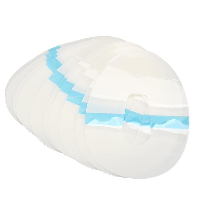 10pcs Autocollants de Sonde de Surveillance du Glucose Adhésif Imperméable Couverture de Capteur de Glucose Transparent white