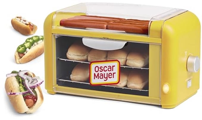 Hotdog Roller en Bun Warmer - RVS Grillrollers voor Perfecte Hotdogs en Meer