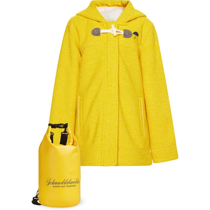 Schmuddelwedda Mantel + Tagesrucksack - SET Meisjes Donkergeel gemêleerd