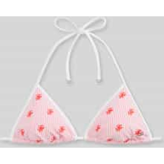 Bikini-top met logo-stitching