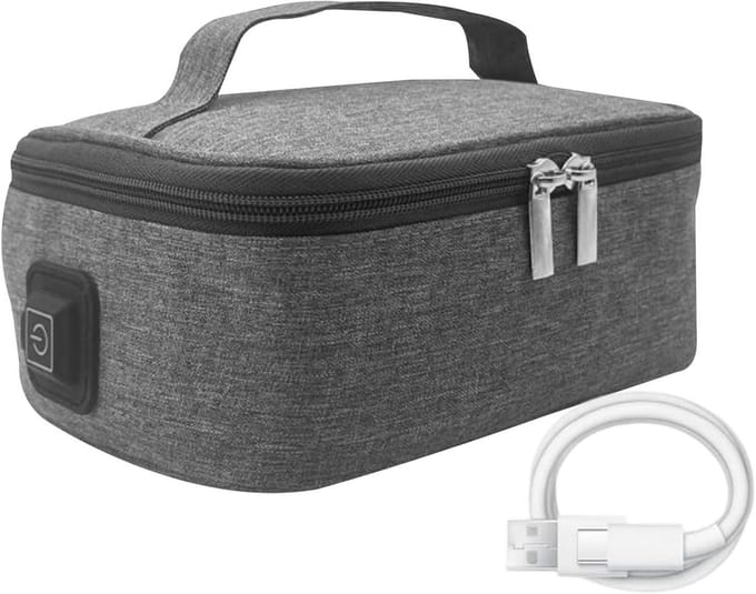 Draagbare lunchbox - Warmtebox onderweg - Warme maaltijd - Drie temperatuurstanden - 21 cm lang - Niet gespecificeerd