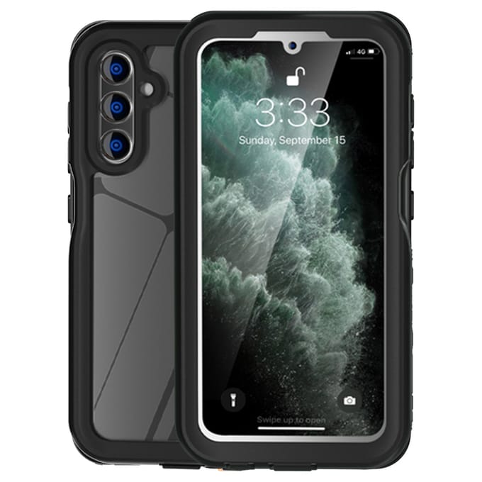 Redpepper Dot Plus Waterproof Backcover geschikt voor Samsung Galaxy A15 (5G/4G) - Zwart