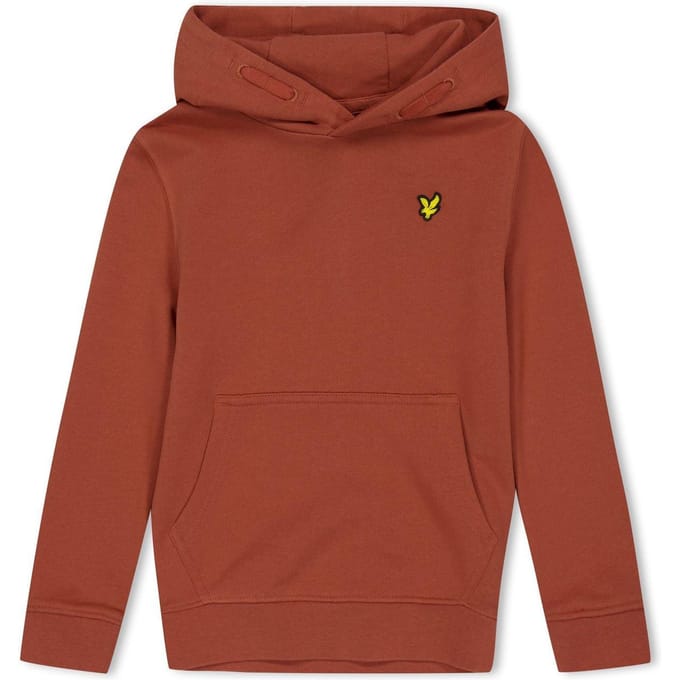 Lyle & Scott Kinder/Kinder Logo Trekkoord Hoodie (Baksteen)