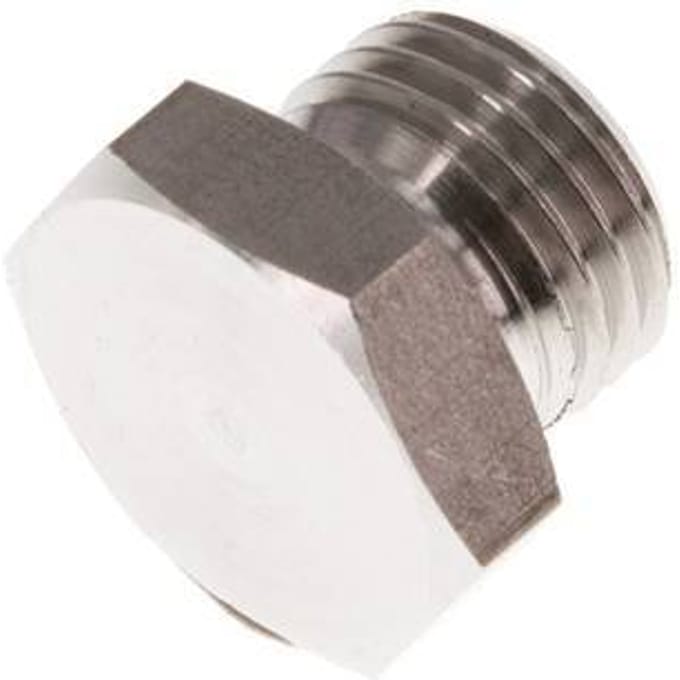 G 1/4'' RVS Plug met buitenzeskant 40 Bar [2 Stuks]