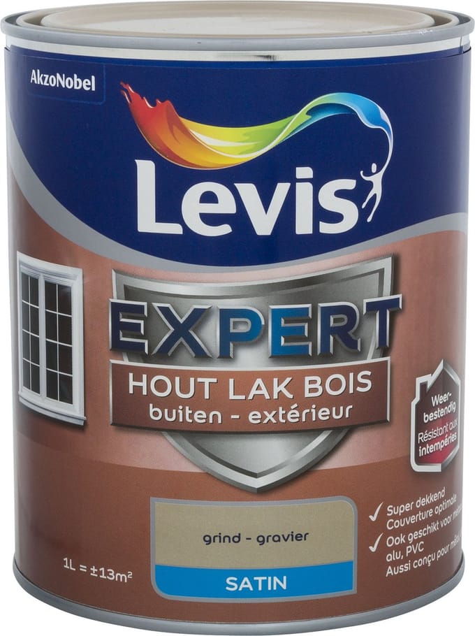 Levis - Expert Hout Lak Buiten Satin - Grind - 1 L