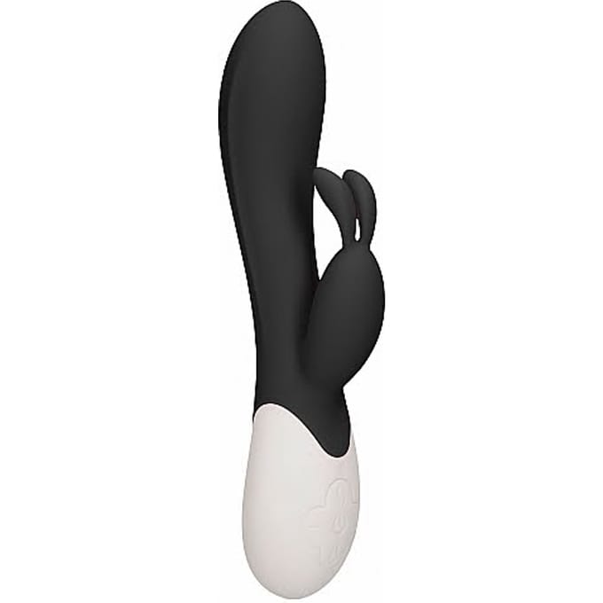 Flame - Rechargeable Heating G-Spot Rabbit VibratorÂ - Black