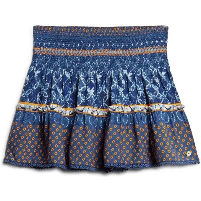 Korte rokken Superdry Jupe courte imprimée et froncée