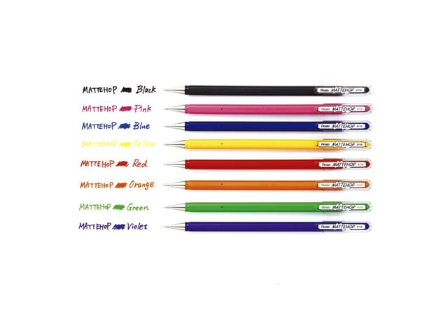 Pentel K110-V7STB MATTEHOP Gel Roller 1mm SWEET Set