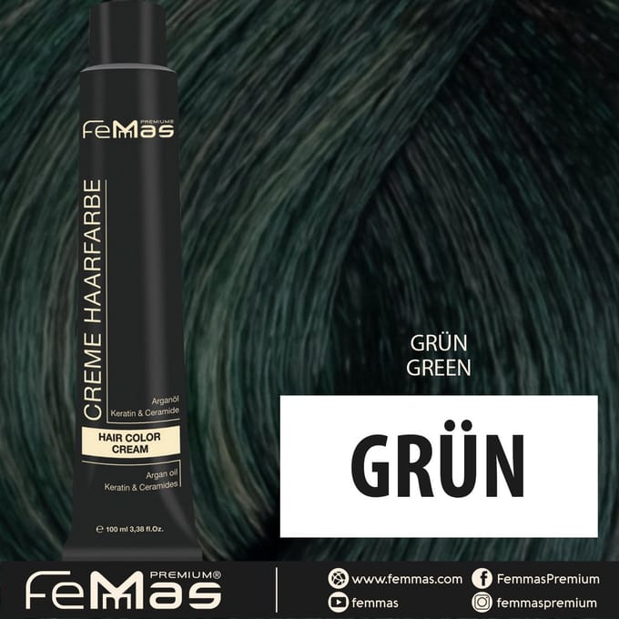 Femmas (Groen) - Haarverf - Puur & Mix - 100ml