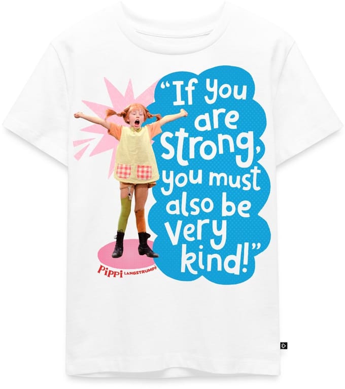 Pippi Langkous Gestrekte Pippi Met Spreuk Premium T Shirt Kinderen