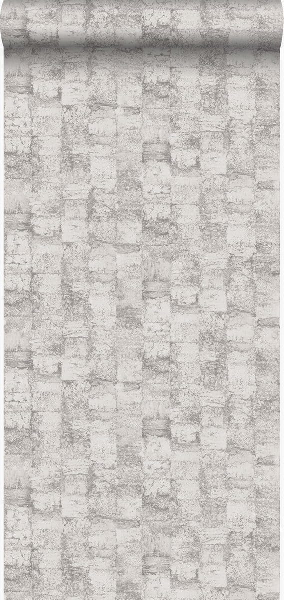 Origin Wallcoverings behang met structuur licht paarsgrijs - 53 cm x 10.05 m - 347356