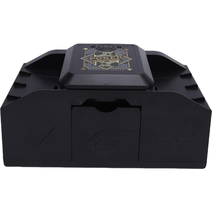 Automatische Kaart  r, 2-Deck Schudmachine met  -SensingCelsiusOne-Key  , 6-Seconden Auto-Stop, USBCelsiusBatterij Aangedreven, Ideaal f black
