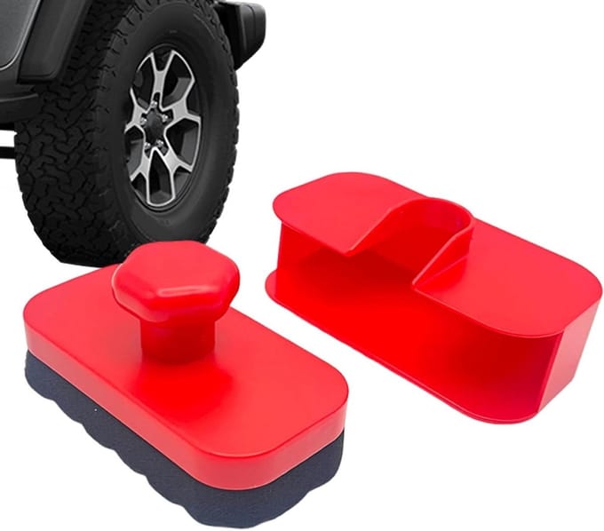 Banden Glans Applicator - Autospons Wiel - Auto Onderhoud - Herbruikbaar Pad - 14.2x7.5x7.2cm - Honingraat