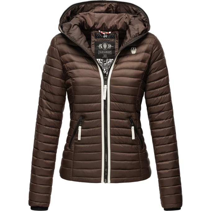 Navahoo Dames Gewatteerde Jas Kimuk Princess – Licht, Modern & Met Capuchon