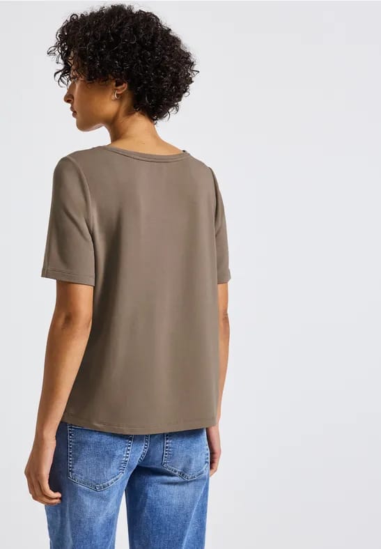Shirt met glitterstrepen