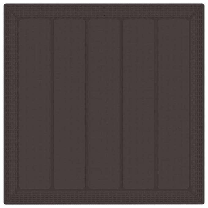 vidaXL - Tuin - Eettafel - Set - 5 - st - Bruin - Polypropyleen