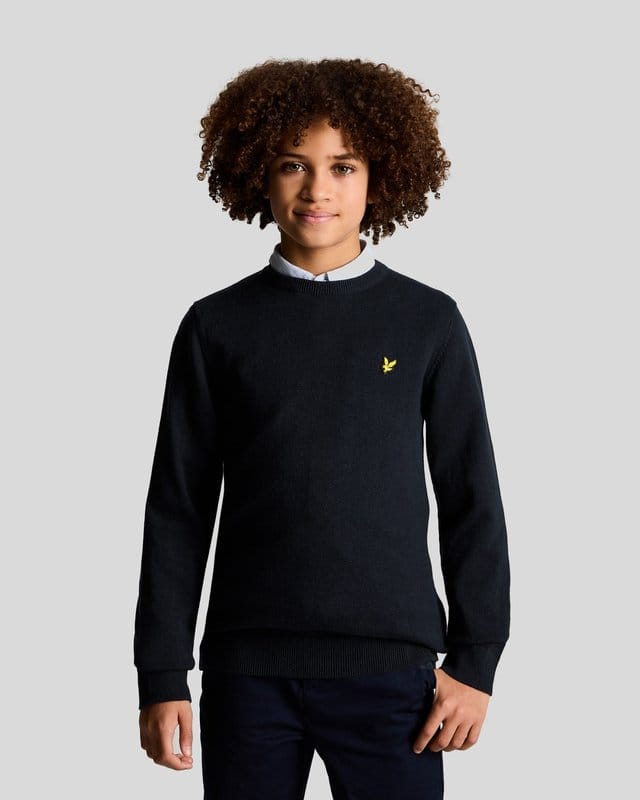 Lyle & Scott - Jongens pull - Maat 7/8 - Jongens - MARINE -