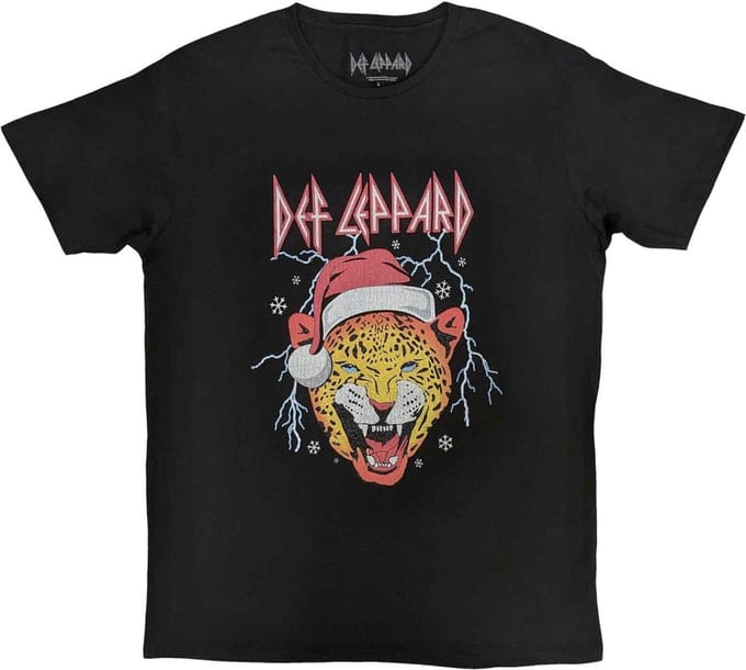 Def Leppard - Holiday Leppard Heren T-shirt - S - Zwart