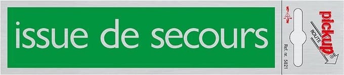 Pickup Route Alulook 165x44 mm - Issue de secours