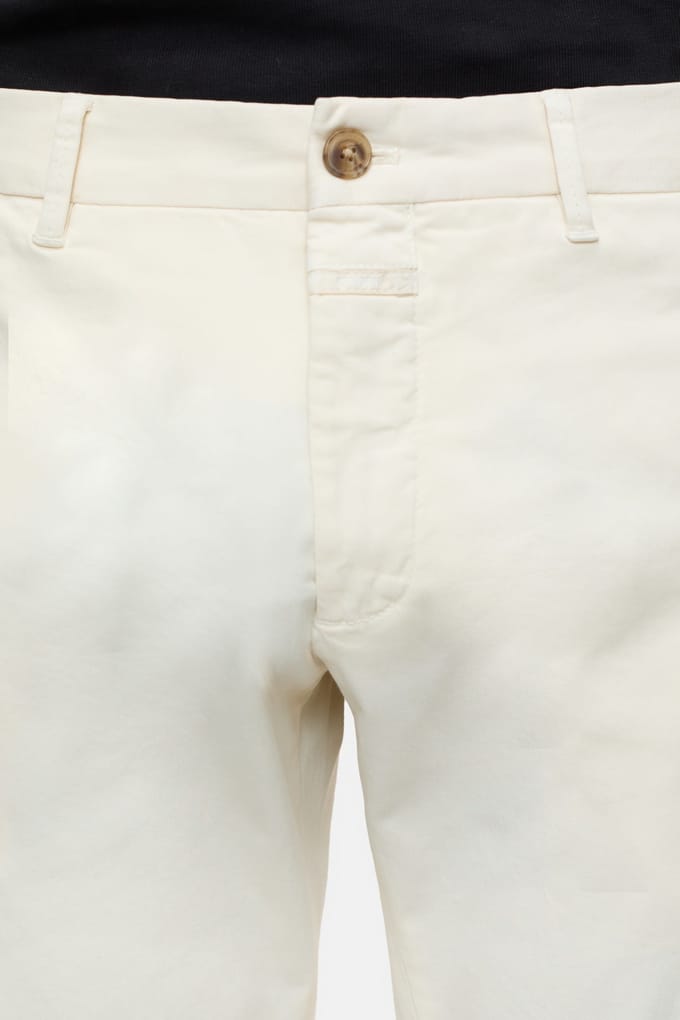 Closed Clifton Slim Pants Vanilla Cream Größe: W30L32 | Chinos Outlet | Herren | Weiß