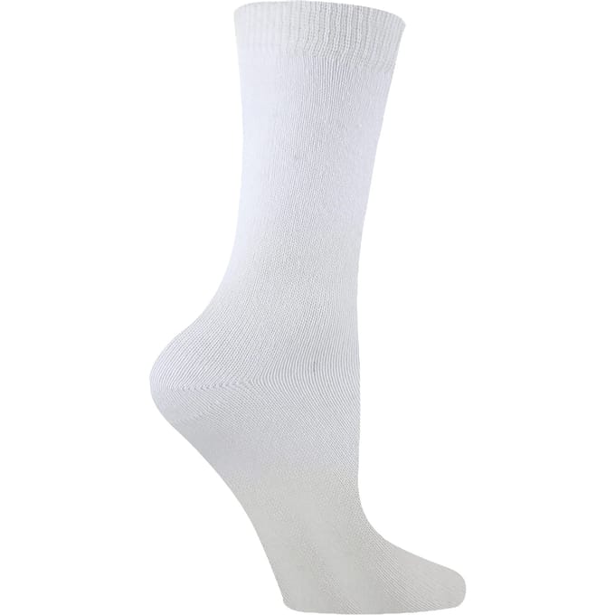 Sock Snob - Set van 6 bamboe schoolsokken voor kinderen - Wit