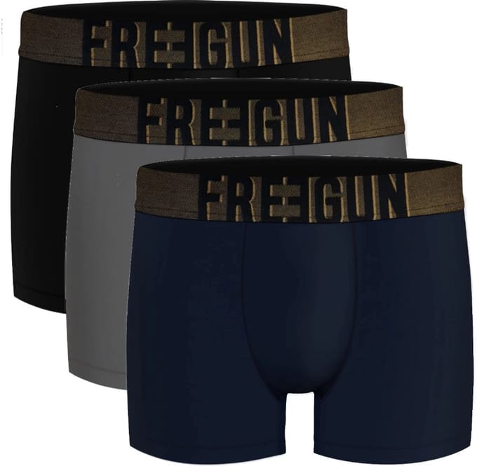 Freegun microvezel heren boxershorts - 3-pack - maat S - Signature Karl uni